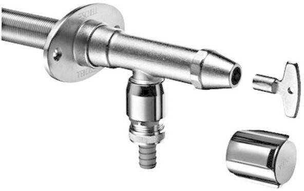 Schell Valve murale extérieure antigel Polar IIset avec aérateur de tuyau Accessoires d'arrosage