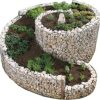 Bellissa Spirale aromatique en gabion 200 x 150 cm Gabions