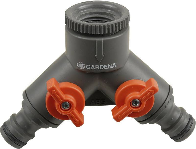 Accessoires d'arrosage Gardena 2-Way Coupling 21mm (0936-20)