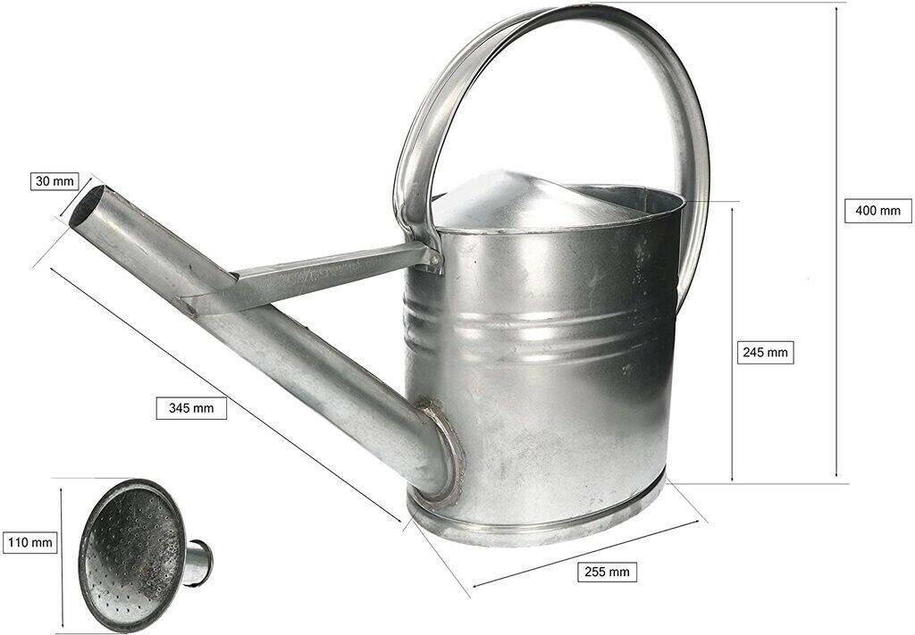 Kotarbau Zinc Watering can 10L silver Arrosoirs