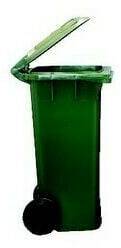 CIS Bin with Rolls 120 lt. Green