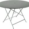 Tables de jardin Fermob BISTRO Folding Round Metal Table 117x74x117cmTable Metal Lapiligrau