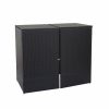 Mendler Polyrattan Bin Storage Box HWC-E25 2 x 120L Black