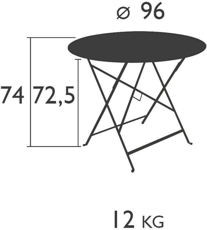 Fermob Garden Table Blue 96cm23543 Tables de jardin