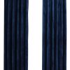 vidaXL Blackout curtain hooks 2 pieces velvet dark blue 140x245cm (134534)