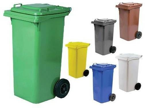 ICS Separate Waste Bin with Rolls 240 Lt Green