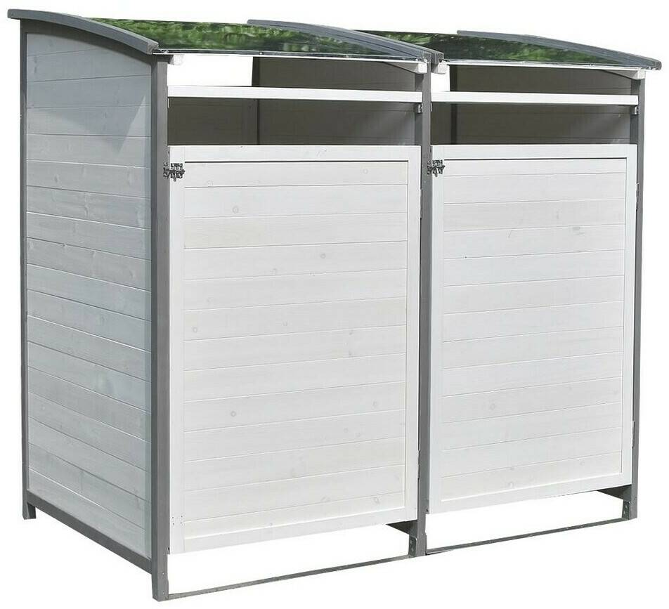 Mucola Bin Storage Box 2 x 240L White/Grey