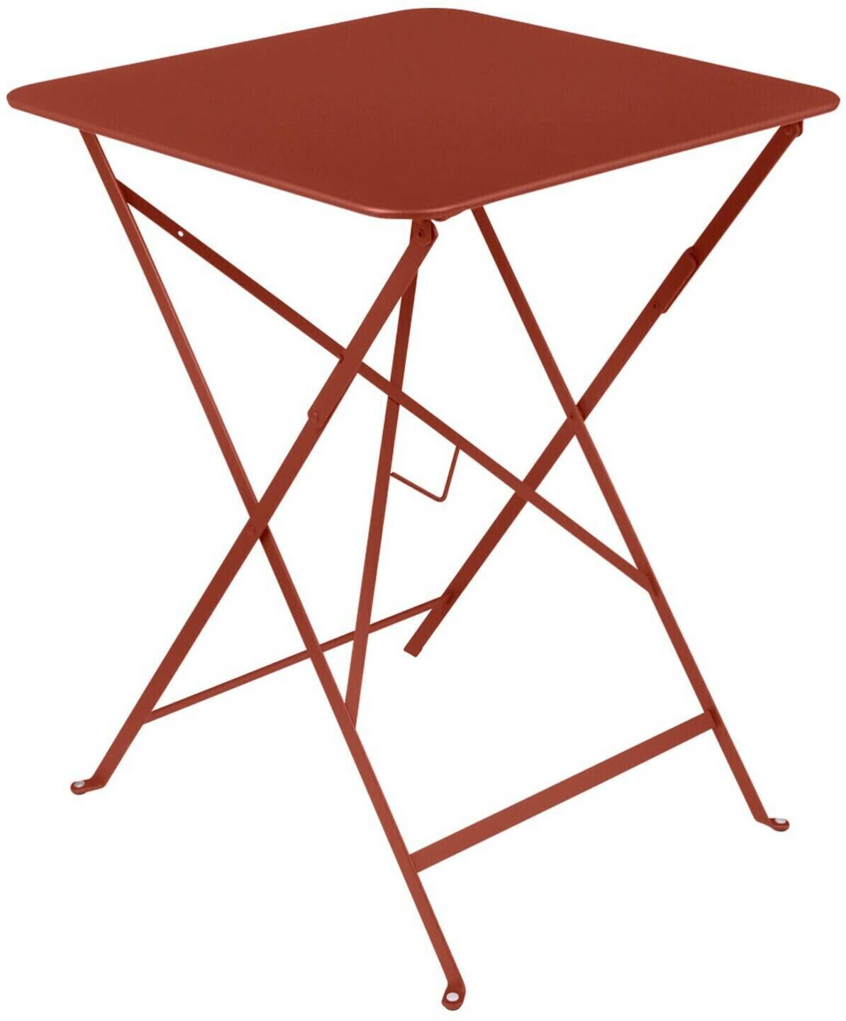 Fermob BISTRO Folding Table Square Metal 57x57cmSquare Table Rust Orange Tables de jardin