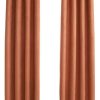 vidaXL Blackout curtains with metal eyelets 2 pieces rust brown 140x245 cm (134472)