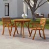 vidaXL Garden Table Ø 85 cm Acacia Tables de jardin