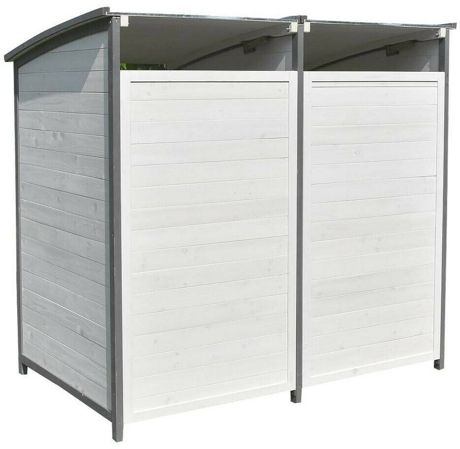 Mucola Bin Storage Box 2 x 240L White/Grey