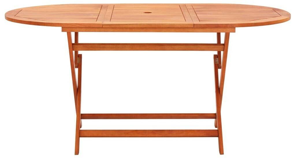 vidaXL Table de jardin pliante en eucalyptus 160 x 85 cm Tables de jardin