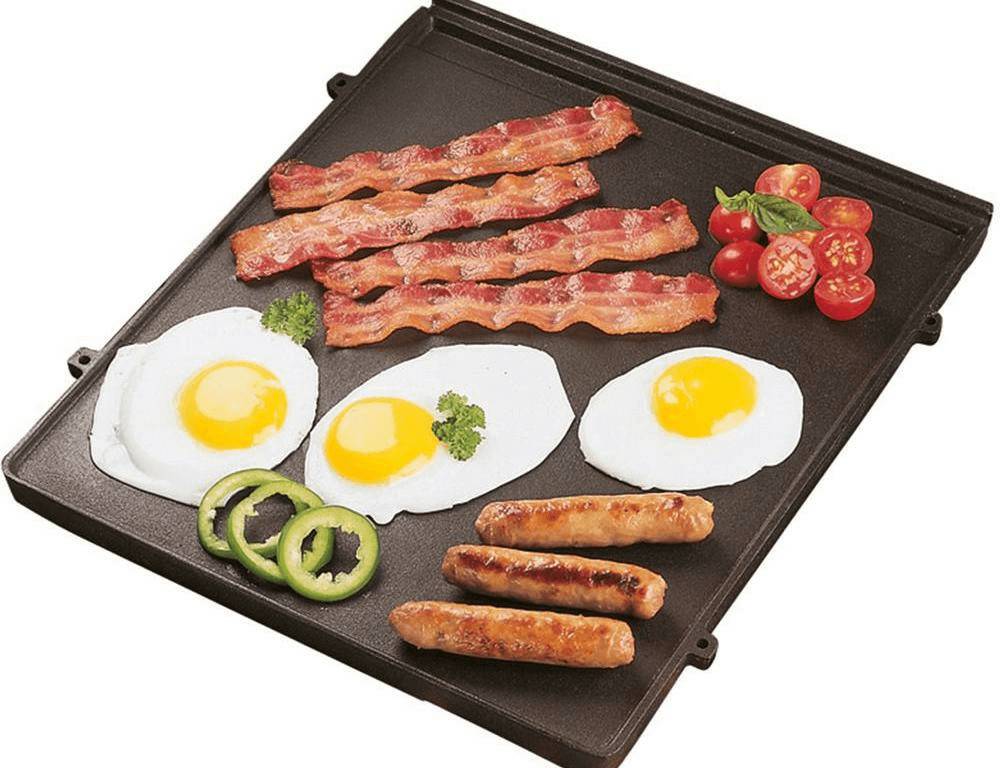 Broil King Plancha en fonte 31 x 48,5 cm (rainurée) Planchas pour barbecue