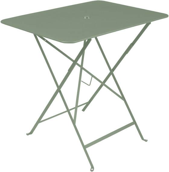 Fermob BISTRO Folding Table Rectangular Metal 77x57cm Cactus Matte Tables de jardin