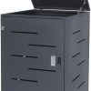 Mendler Steel Bin Storage Box HWC-E83 1 x 240L Anthracite